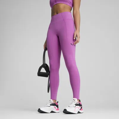Puma Shapeluxe Women's High-waist Tights In Purple
