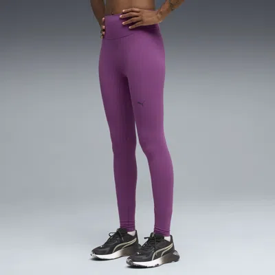 Puma Shapeluxe Women's High-waist, 7/8 Training Tights In Purple