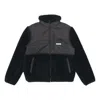 Puma Sherpa Contrasting Colors Sports Lamb's Wool Stand Collar Logo Jacket Black