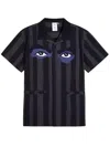 Puma X Kidsuper Stripe Cotton Seersucker Camp Shirt In Blu