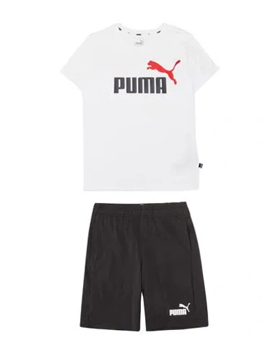 Puma Babies'  Short Jersey Set B Toddler Boy Co-ord Off White Size 4 Cotton, Polyester