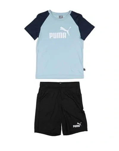 Puma Babies'  Short Polyester Set B Toddler Boy Tracksuit Sky Blue Size 6 Polyester