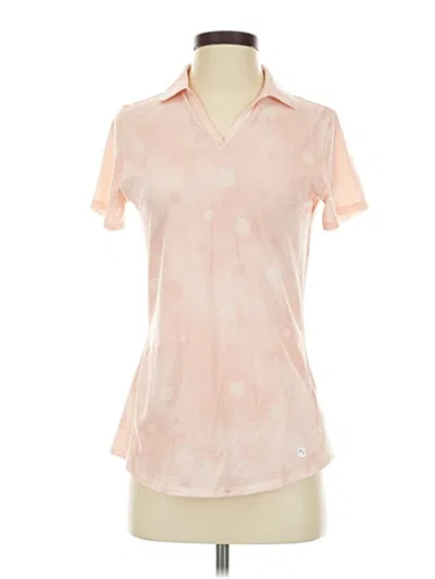 Pre-owned Puma Short Sleeve Blouse In Pink