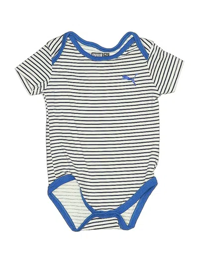 Pre-owned Puma Babies' Short Sleeve Onesie In Blue