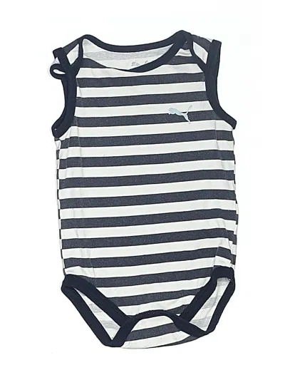 Pre-owned Puma Babies' Short Sleeve Onesie In Blue