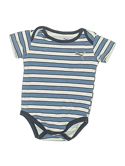 Pre-owned Puma Babies' Short Sleeve Onesie In Blue