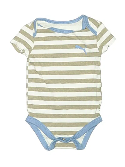 Pre-owned Puma Babies' Short Sleeve Onesie In Green