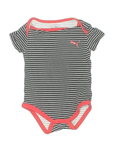 Pre-owned Puma Babies' Short Sleeve Onesie In Red