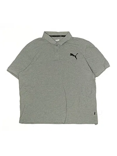 Pre-owned Puma Kids' Short Sleeve Polo Shirt In Gray