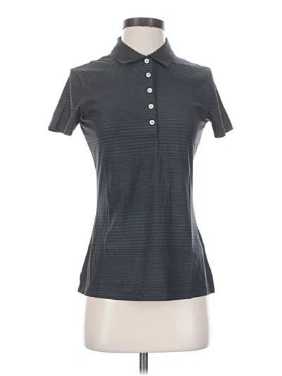 Pre-owned Puma Short Sleeve Polo Shirt In Gray