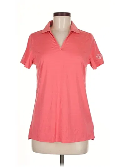 Pre-owned Puma Short Sleeve Polo Shirt In Pink