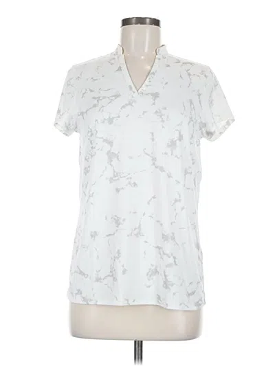 Pre-owned Puma Short Sleeve Polo Shirt In Silver