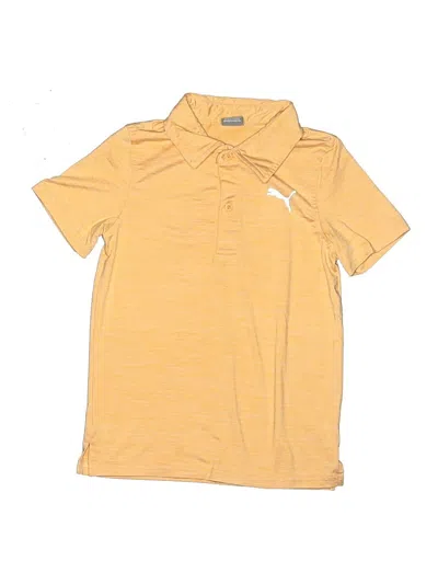 Pre-owned Puma Kids' Short Sleeve Polo Shirt In Yellow