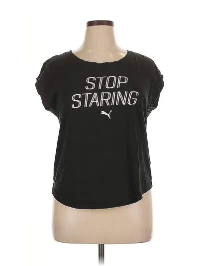 Pre-owned Puma Short Sleeve T-shirt In Black