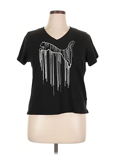 Pre-owned Puma Short Sleeve T-shirt In Black