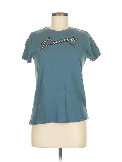 Pre-owned Puma Short Sleeve T-shirt In Blue