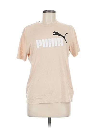 Pre-owned Puma Short Sleeve T-shirt In Brown