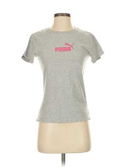 Pre-owned Puma Short Sleeve T-shirt In Gray