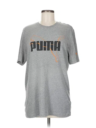 Pre-owned Puma Short Sleeve T-shirt In Gray