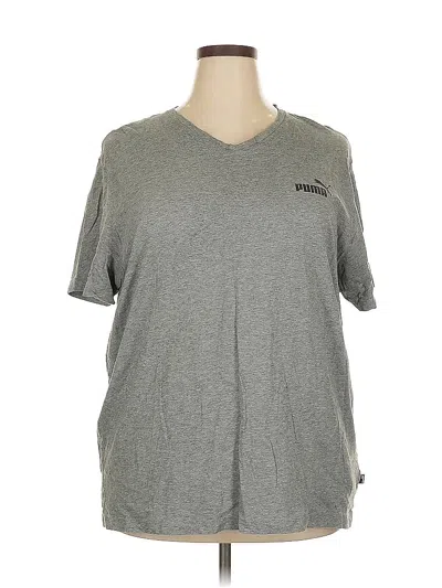 Pre-owned Puma Short Sleeve T-shirt In Gray
