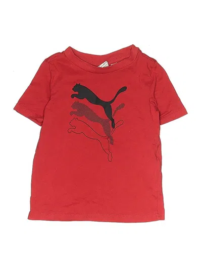 Pre-owned Puma Kids' Short Sleeve T-shirt In Red