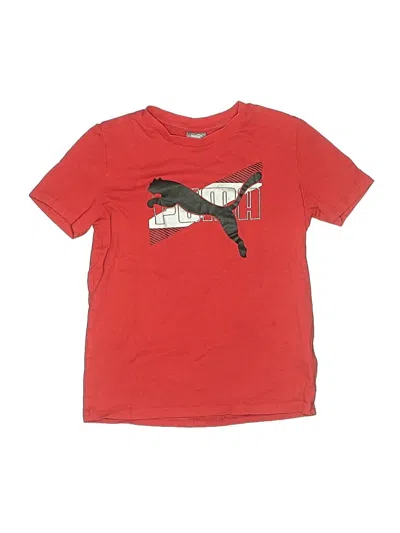 Pre-owned Puma Kids' Short Sleeve T-shirt In Red