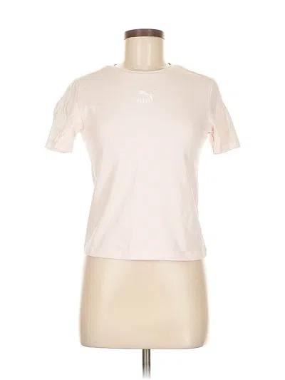 Pre-owned Puma Short Sleeve T-shirt In White