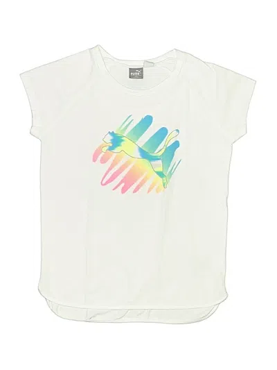 Pre-owned Puma Kids' Short Sleeve T-shirt In White