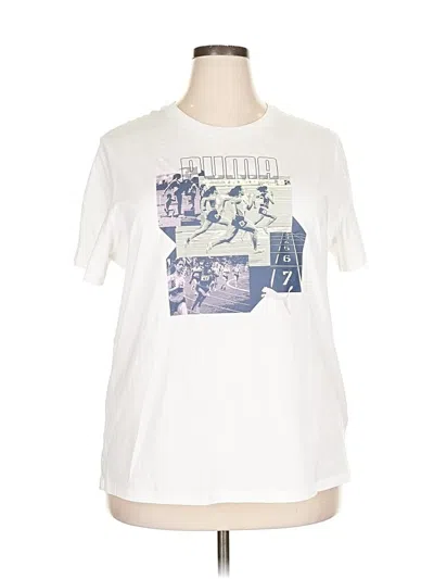 Puma Short Sleeve T-shirt In White