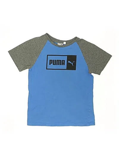 Pre-owned Puma Kids' Short Sleeve Top Blue Tops