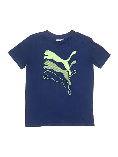 Pre-owned Puma Kids' Short Sleeve Top Blue Tops