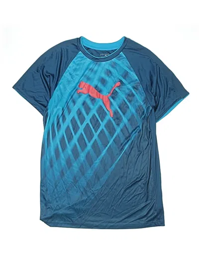 Pre-owned Puma Kids' Short Sleeve Top Blue Tops