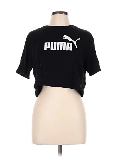 Pre-owned Puma Short Sleeve T-shirt In Black