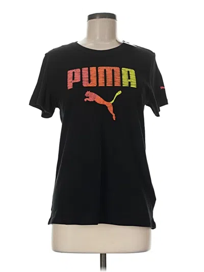 Puma Short Sleeve T-shirt In Black