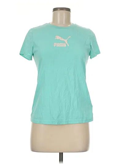 Pre-owned Puma Short Sleeve T-shirt In Blue