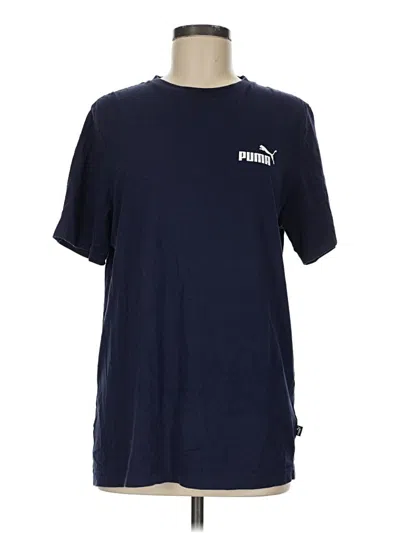 Pre-owned Puma Short Sleeve T-shirt In Blue