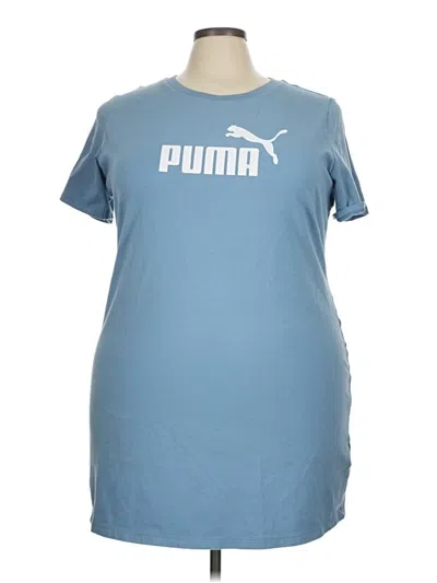 Pre-owned Puma Short Sleeve T-shirt In Blue