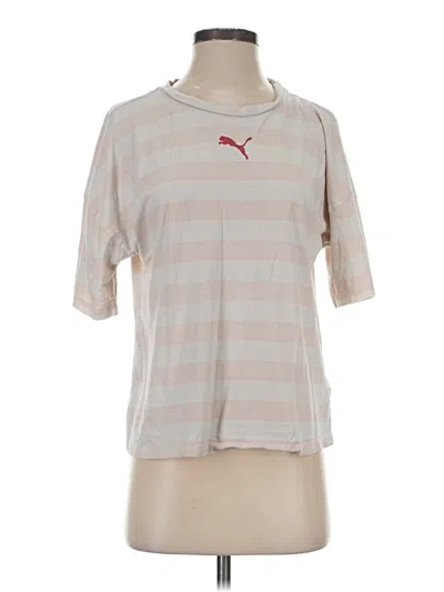 Pre-owned Puma Short Sleeve T-shirt In Brown