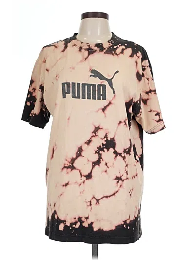 Pre-owned Puma Short Sleeve T-shirt In Brown