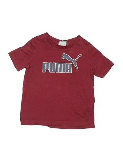 Pre-owned Puma Babies' Short Sleeve T-shirt In Burgundy