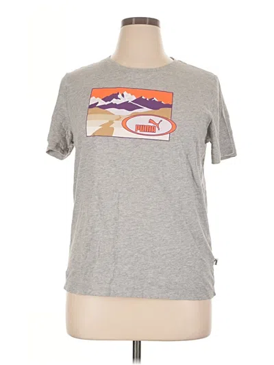 Pre-owned Puma Short Sleeve T-shirt In Gray