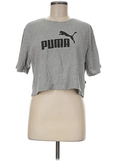Pre-owned Puma Short Sleeve T-shirt In Gray