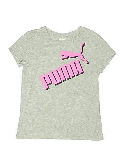 Pre-owned Puma Kids' Short Sleeve T-shirt In Gray