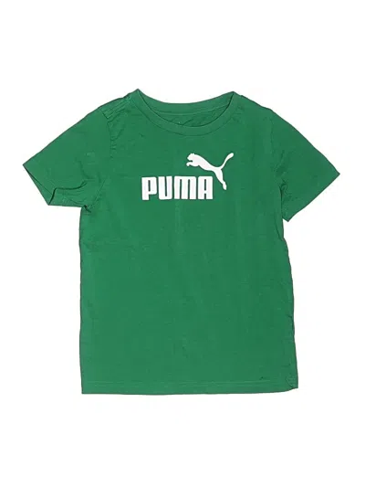 Pre-owned Puma Kids' Short Sleeve T-shirt In Green