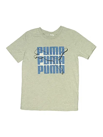 Pre-owned Puma Kids' Short Sleeve T-shirt In Green