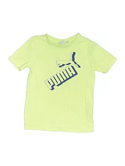 Pre-owned Puma Kids' Short Sleeve T-shirt In Green