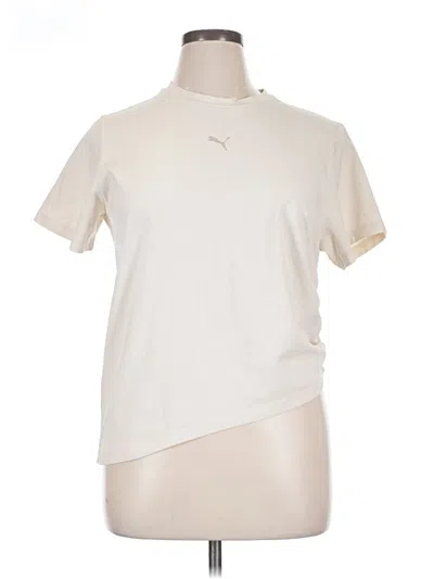Pre-owned Puma Short Sleeve T-shirt In Ivory