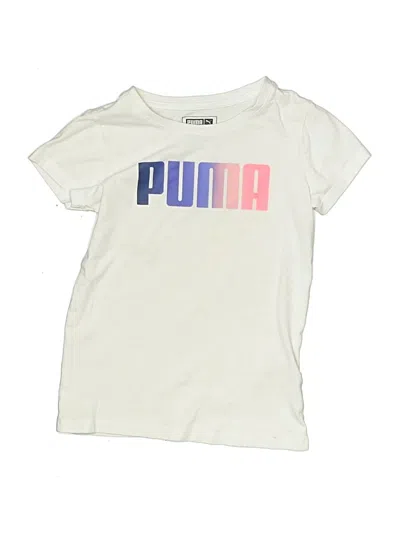 Pre-owned Puma Kids' Short Sleeve T-shirt In Ivory