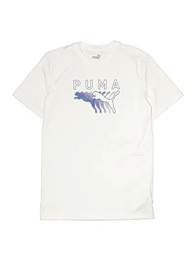 Pre-owned Puma Kids' Short Sleeve T-shirt In Ivory
