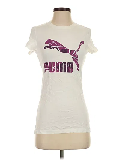 Pre-owned Puma Short Sleeve T-shirt In Ivory